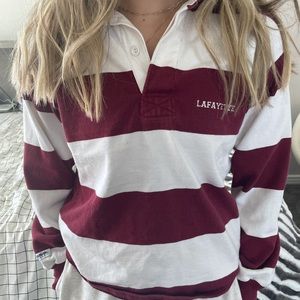 Rugby Collared Striped Sweater